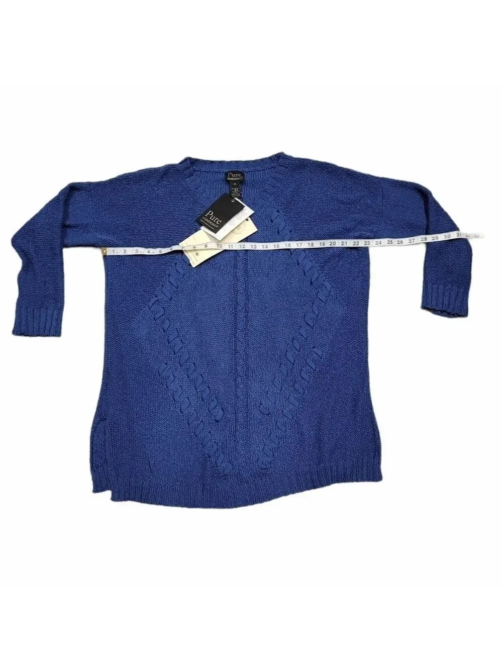 Pure Handknit cozy cre neck sweater